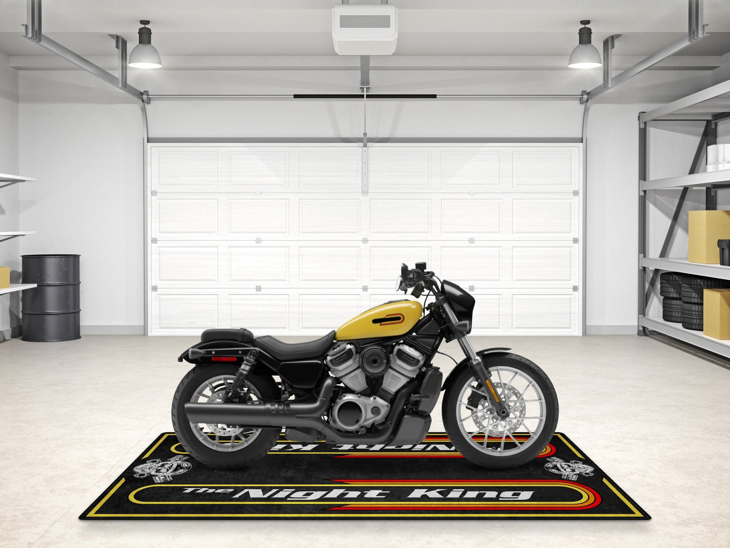 Motorcycle Mat For Cruiser Motorcycle "The Night King" - MM7301