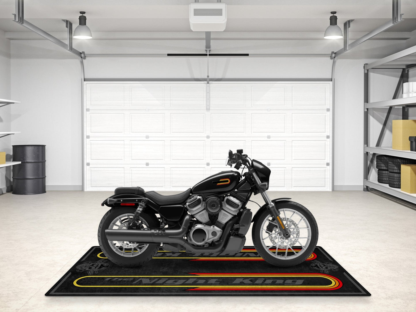 Motorcycle Mat For Cruiser Motorcycle "The Night King" - MM7301
