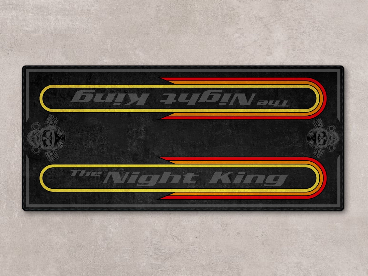 Motorcycle Mat For Cruiser Motorcycle "The Night King" - MM7301
