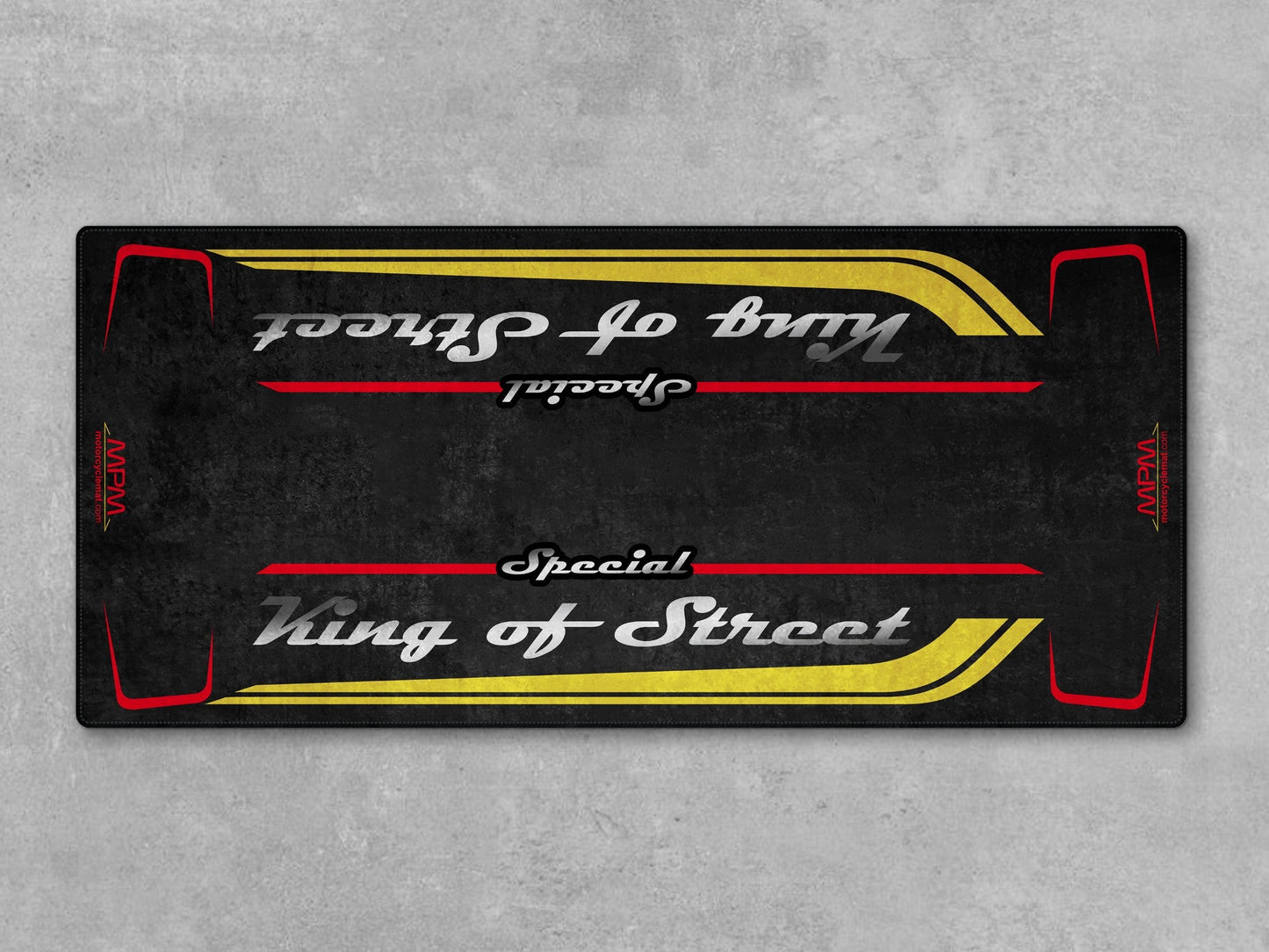 Motorcycle Mat for Cruiser Motorcycle "Special King of Street" - MM7345