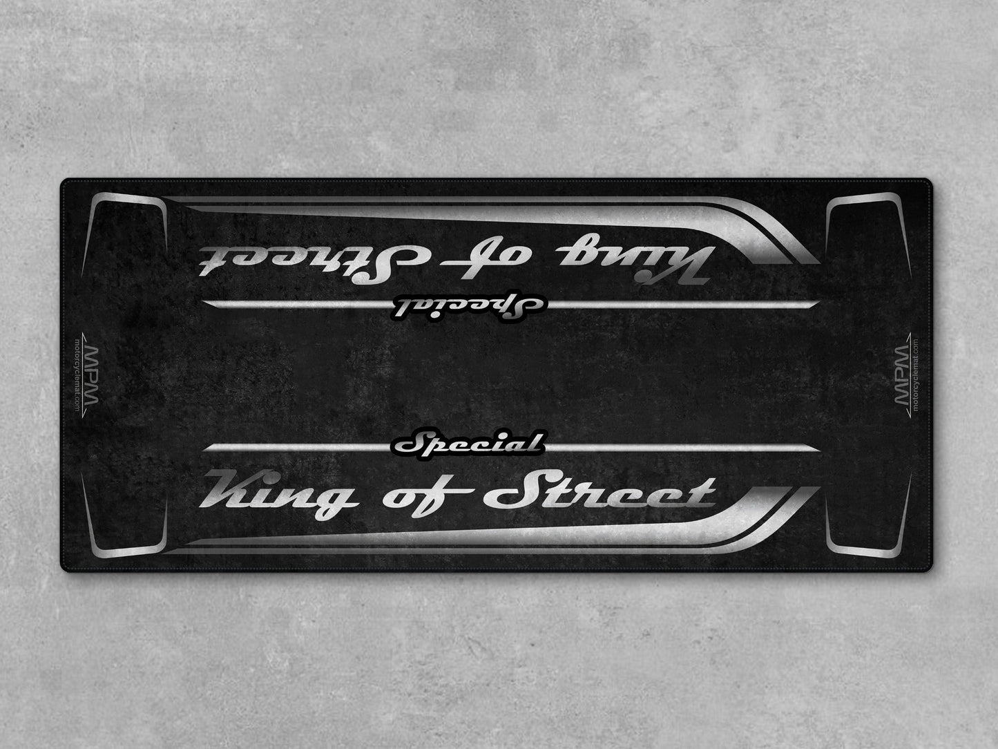 Motorcycle Mat for Cruiser Motorcycle "Special King of Street" - MM7345