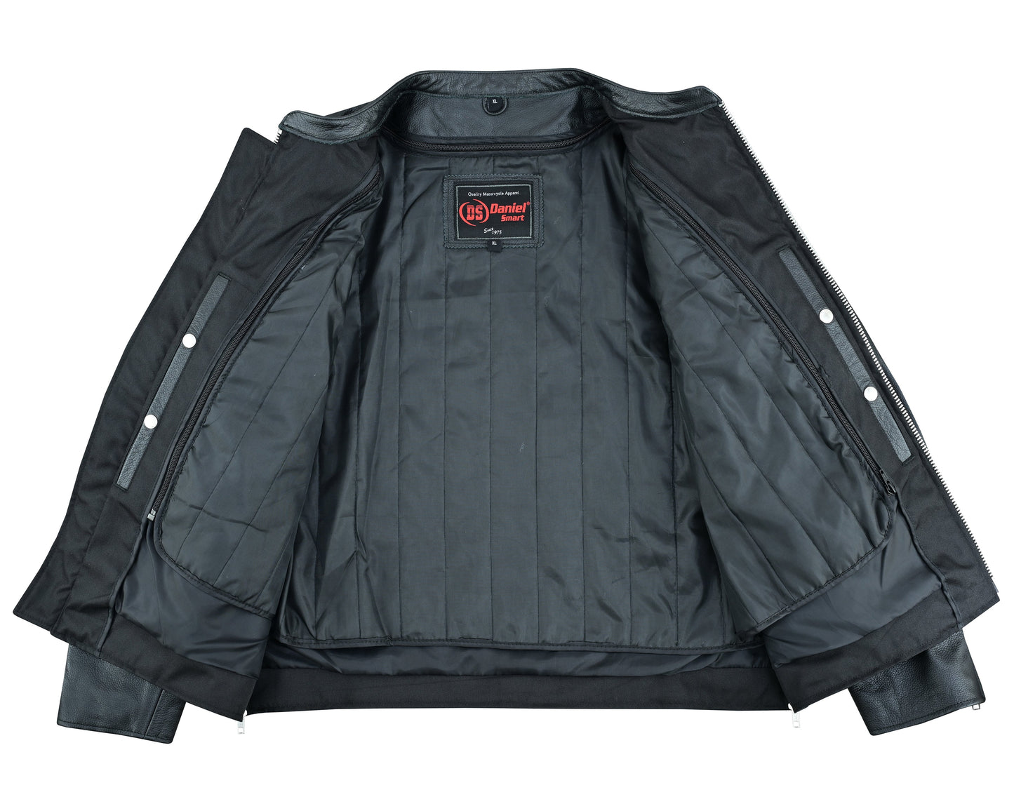 Men's Classic Black Scooter Leather Jacket