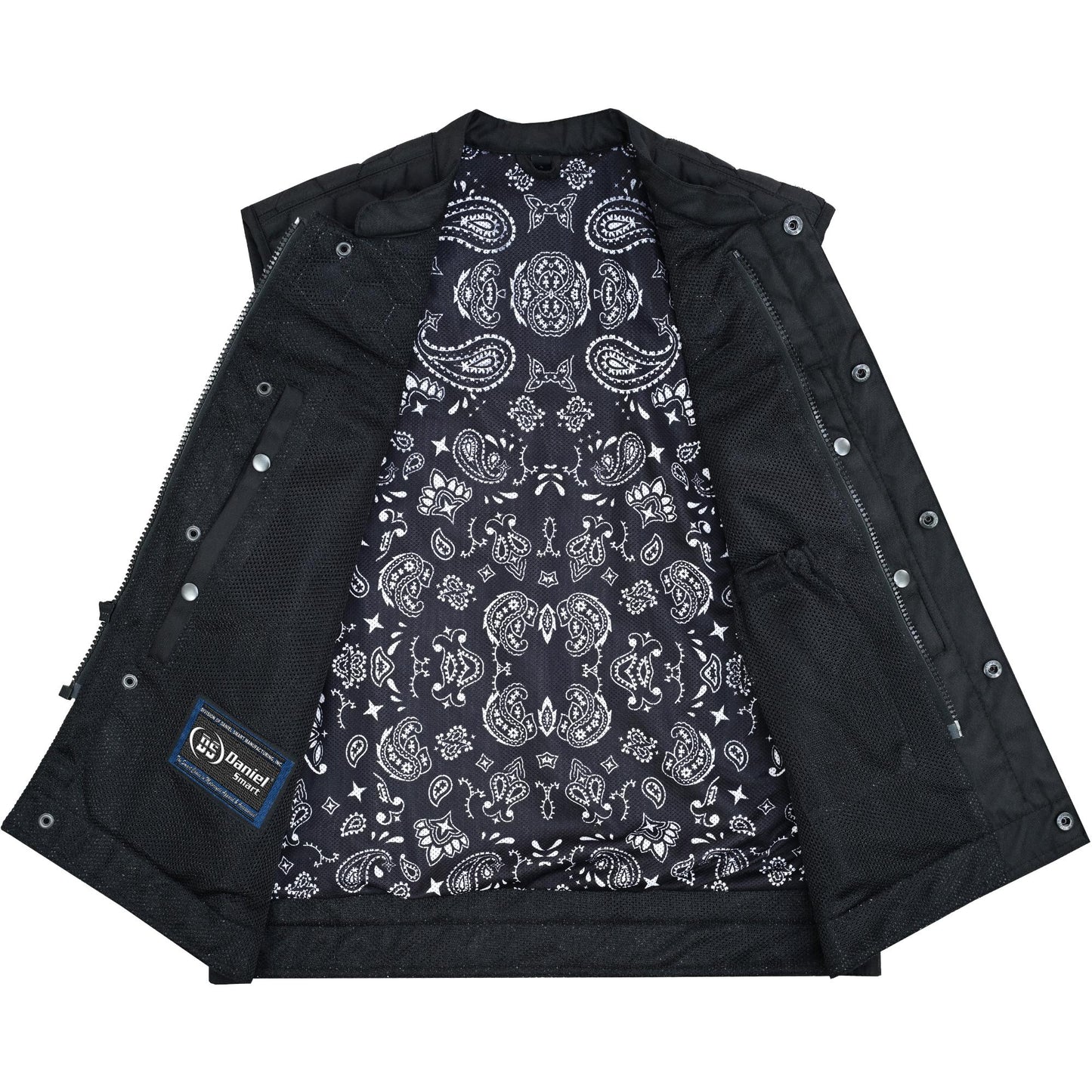 Mesh Rave Men's Black Mesh Textile Vest