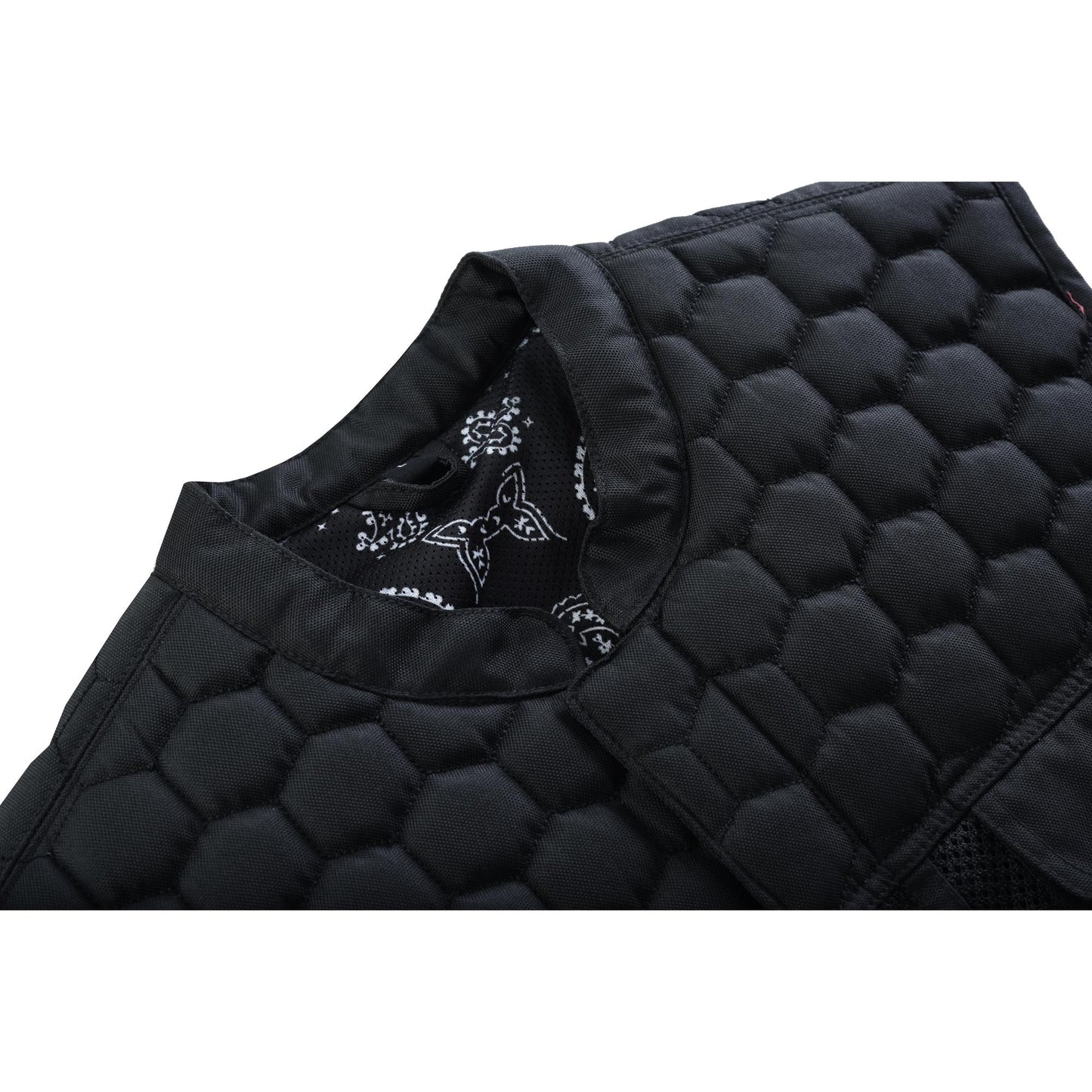 Mesh Rave Men's Black Mesh Textile Vest