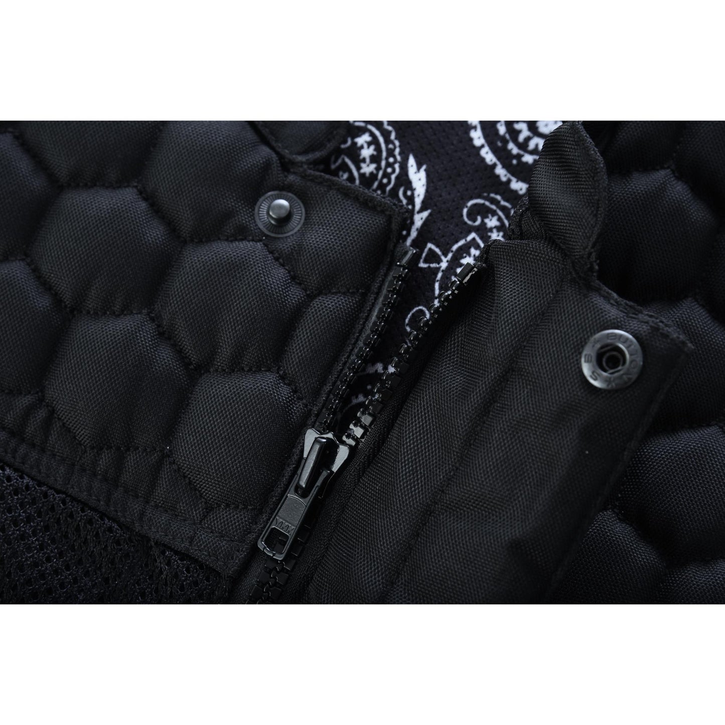 Mesh Rave Men's Black Mesh Textile Vest