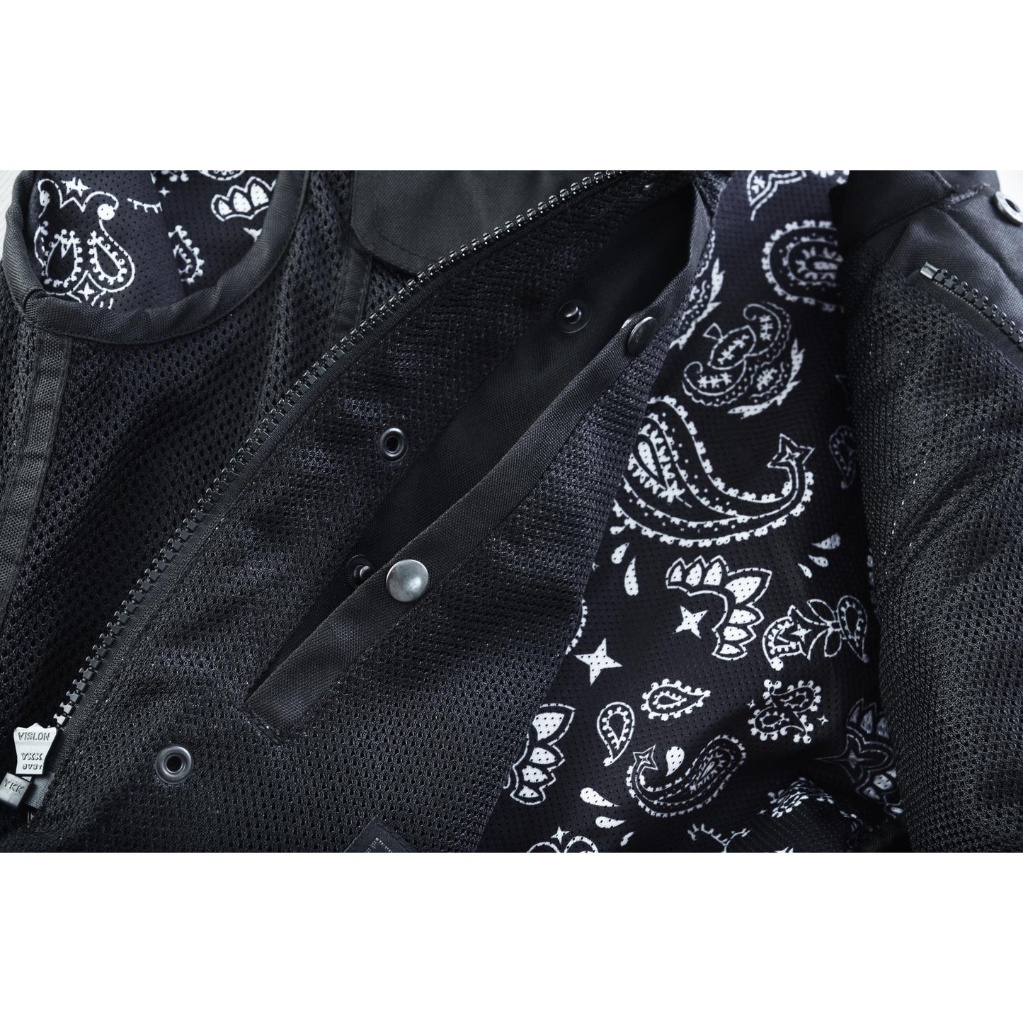 Mesh Rave Men's Black Mesh Textile Vest