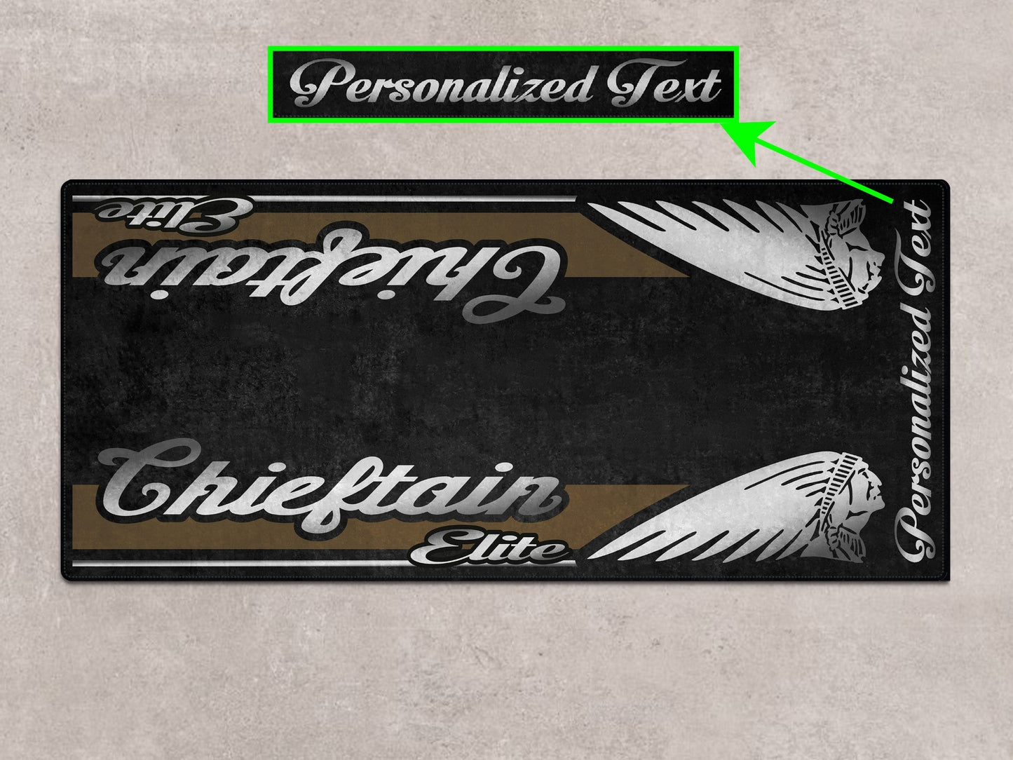 Designed Pit Mat for Indian Chieftain Elite Motorcycle - MM7330