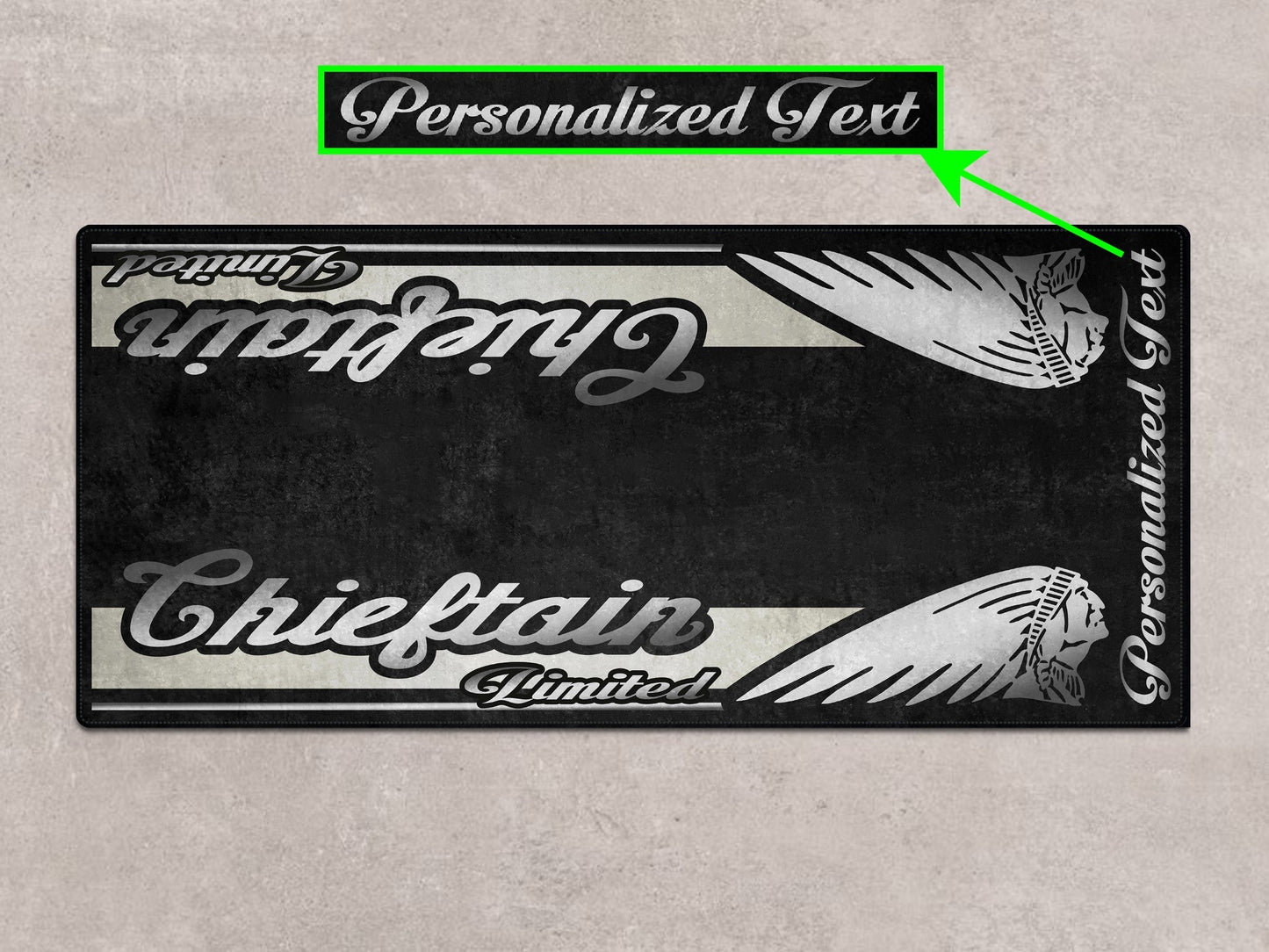 Designed Pit Mat for Indian Chieftain Limited Motorcycle - MM7329