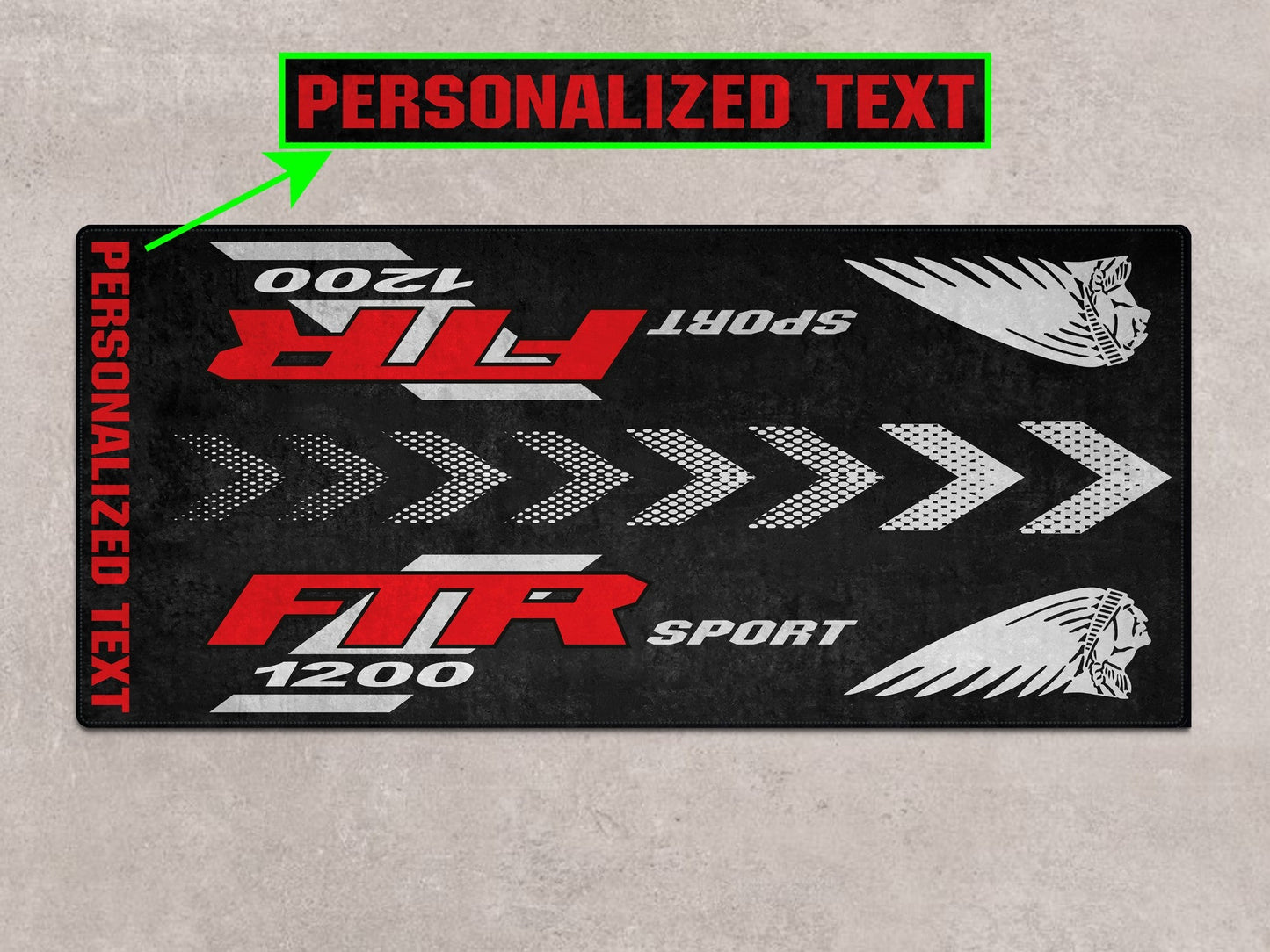 Designed Pit Mat for Indian FTR Sport 1200 Motorcycle - MM7316