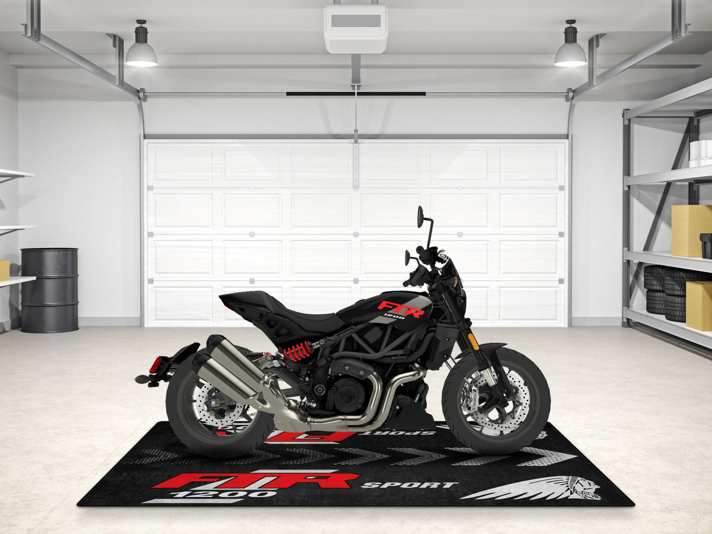 Designed Pit Mat for Indian FTR Sport 1200 Motorcycle - MM7316