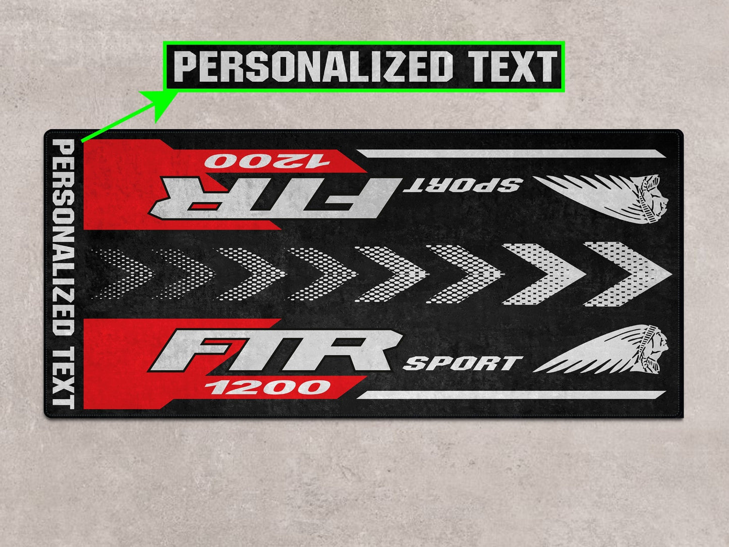 Designed Pit Mat for Indian FTR Sport 1200 Motorcycle - MM7316