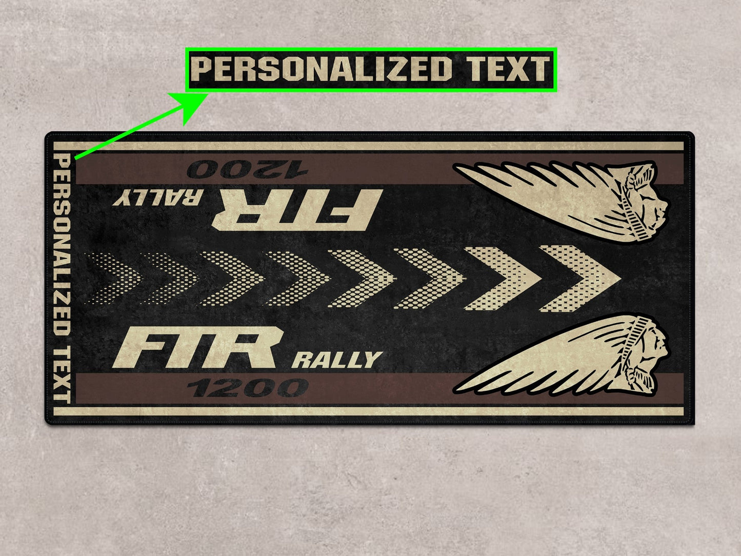 Designed Pit Mat for Indian FTR Rally 1200 Motorcycle - MM7318