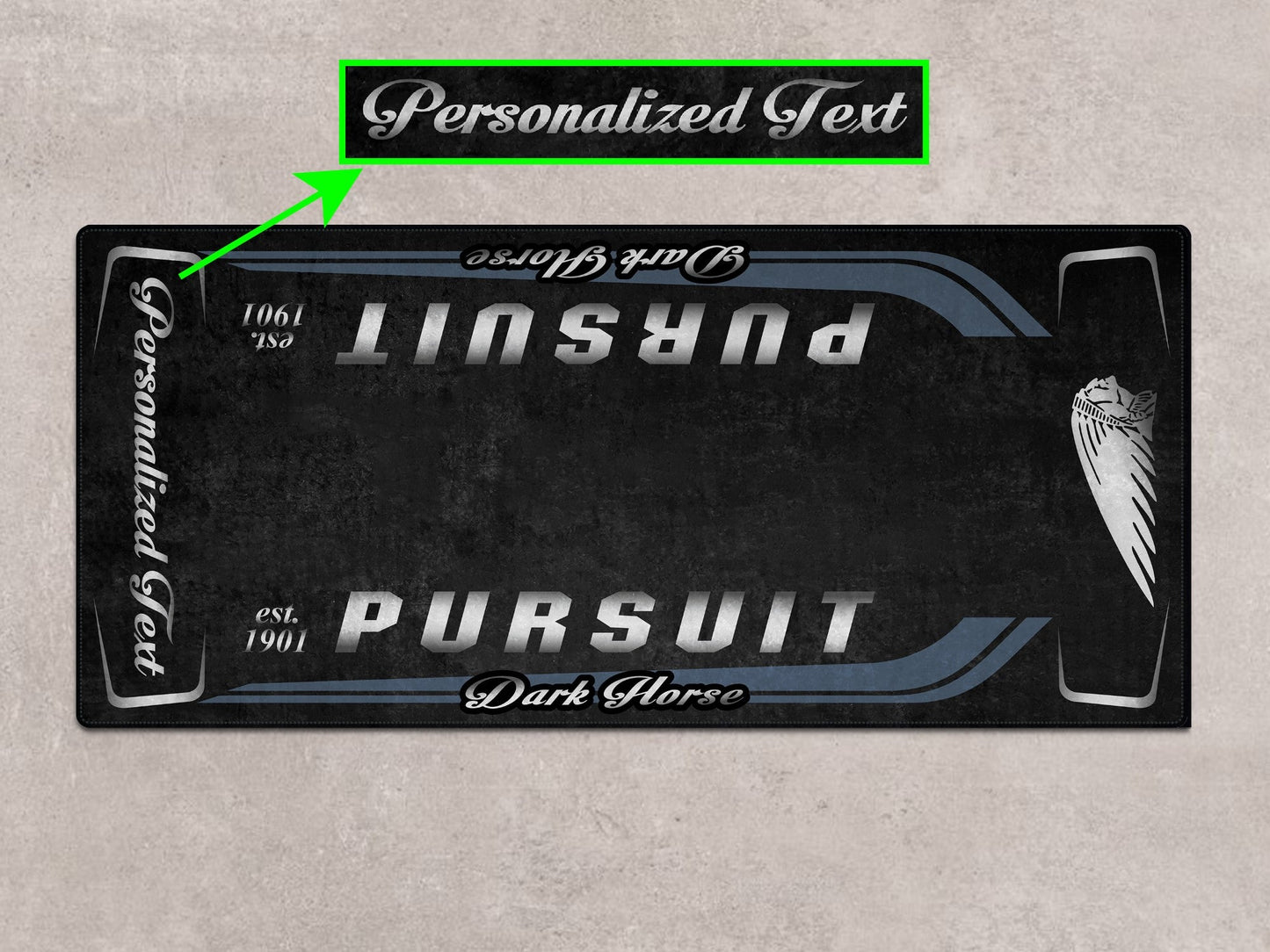 Designed Pit Mat for Indian Pursuit Dark Horse Motorcycle - MM7339