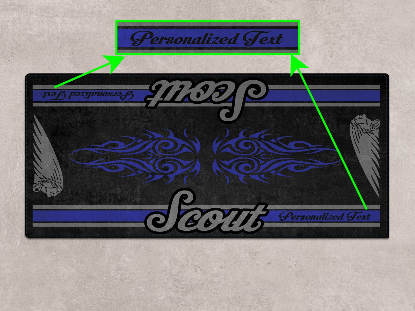 Designed Pit Mat for Indian Scout Bobber Sixty Motorcycle - MM7320