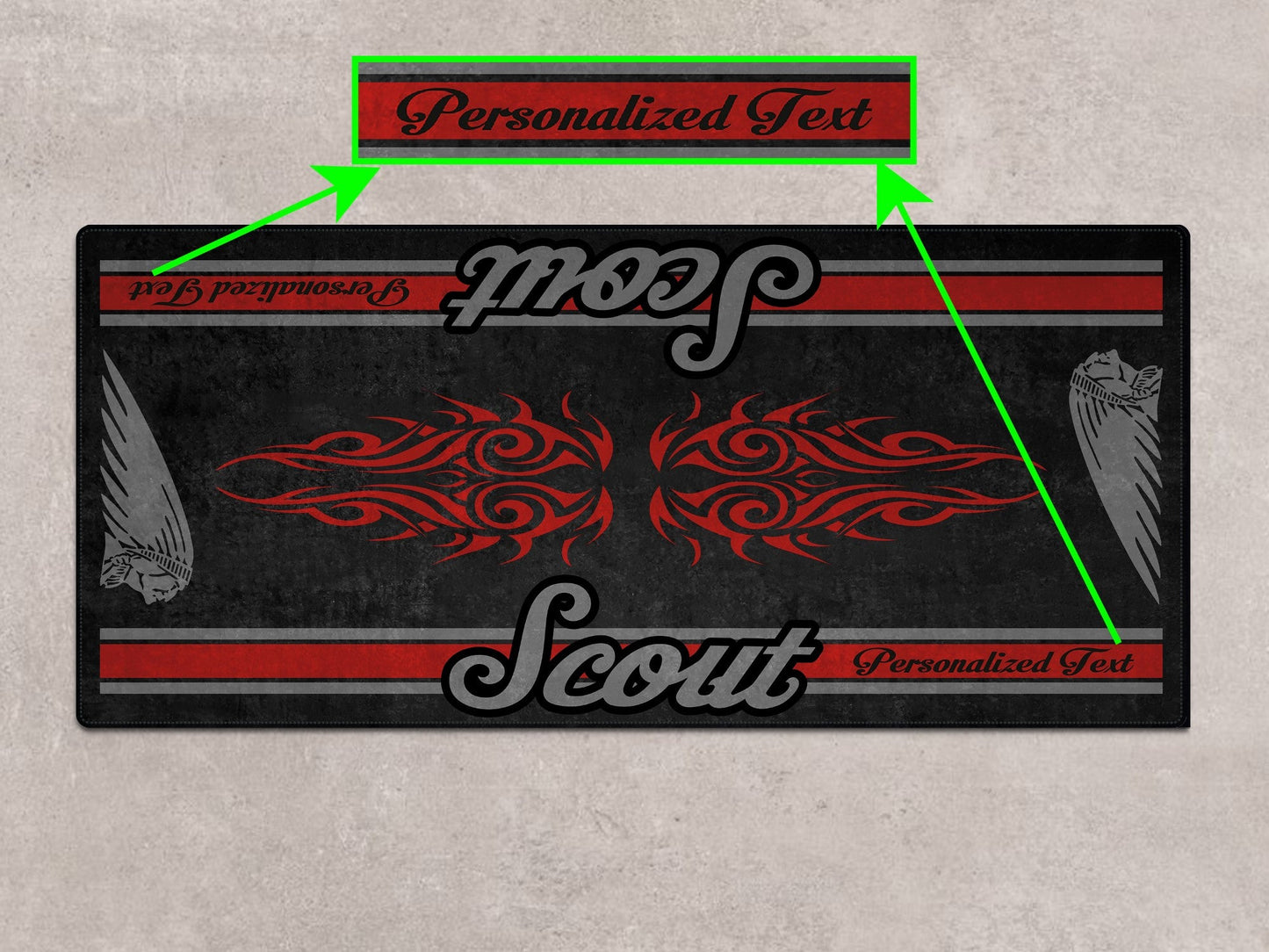 Designed Pit Mat for Indian Scout Bobber Sixty Motorcycle - MM7320