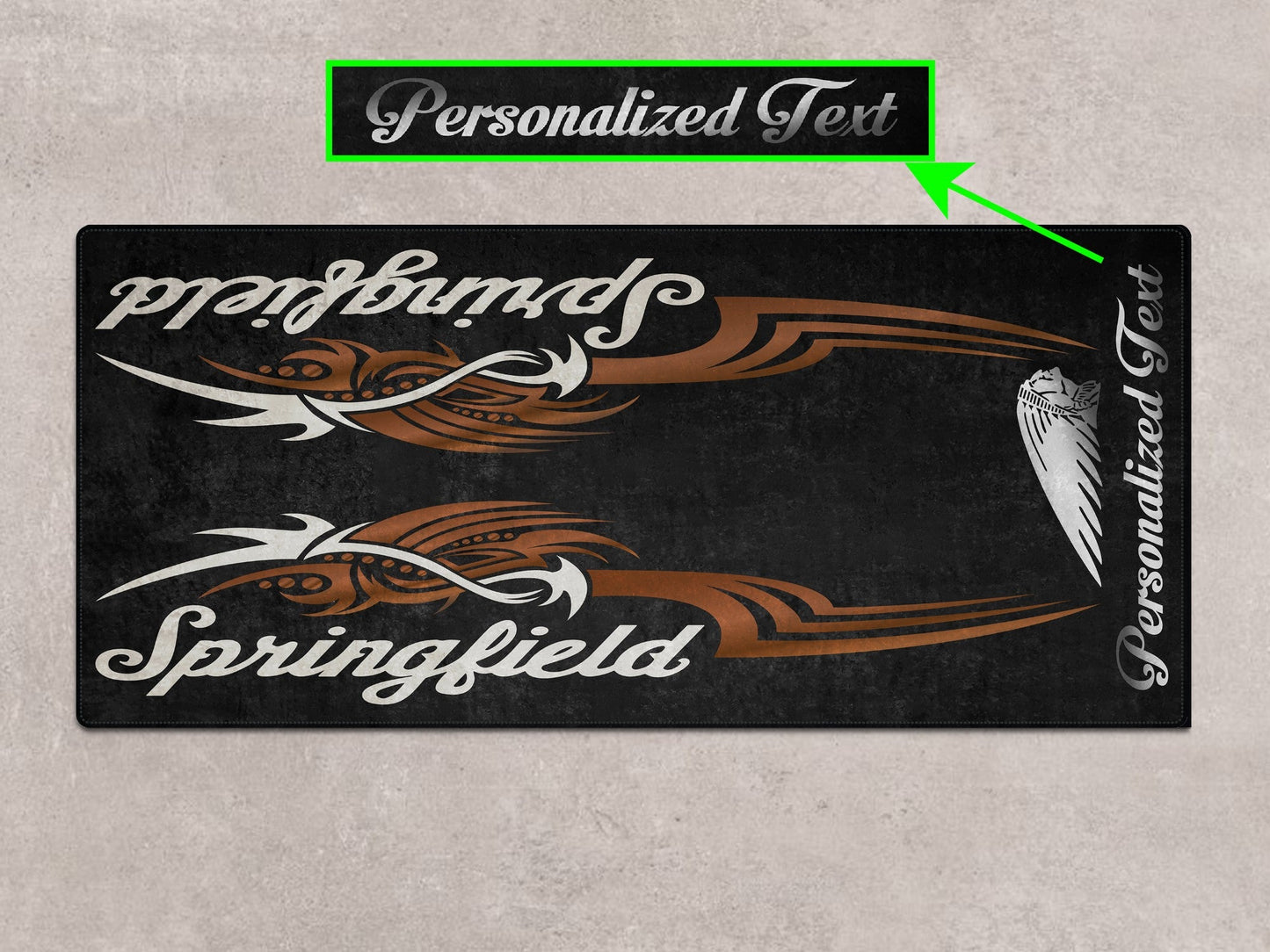 Designed Pit Mat for Indian Springfield Motorcycle - MM7326