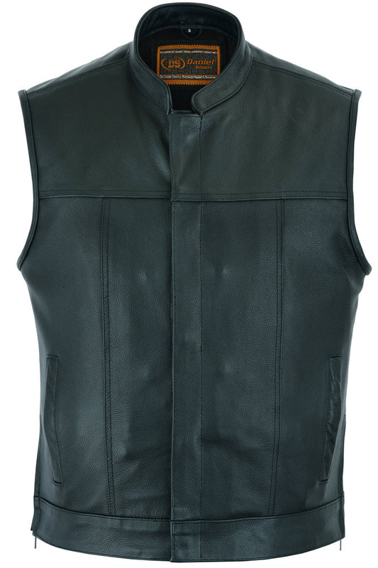 Men's Double Crosser Motorcycle Vest - Black