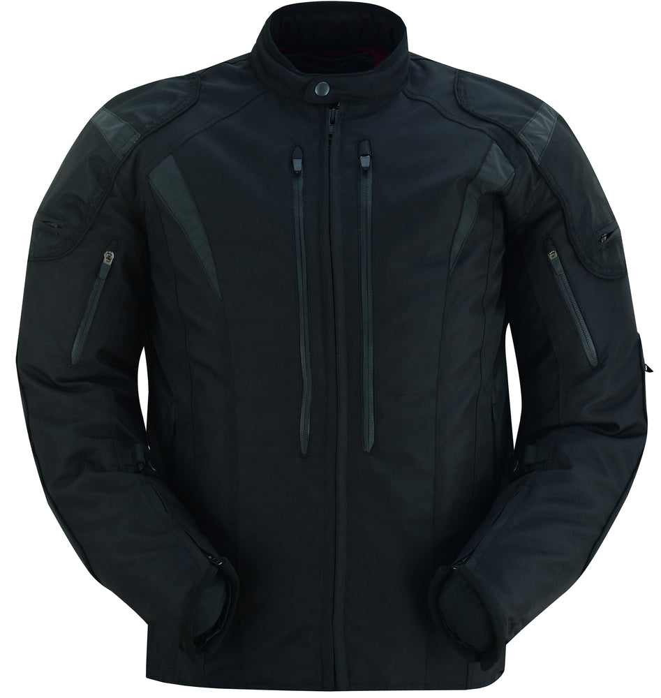 Men's Blast Black Micro Mesh Motorcycle Jacket – Ventilated