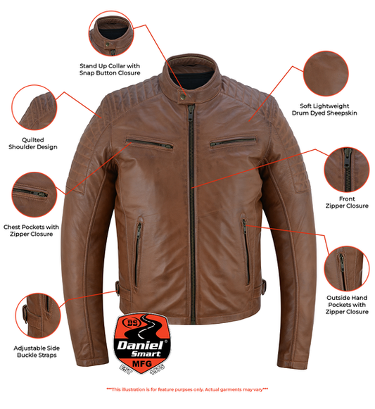COPPER SLAYER MEN'S Fashion Leather Jacket