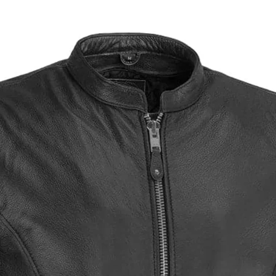 Ace Men's Leather Motorcycle Jacket