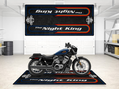 Motorcycle Mat For Cruiser Motorcycle "The Night King" - MM7301