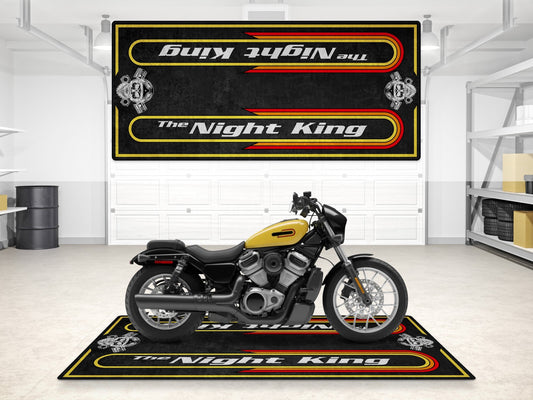 Motorcycle Mat For Cruiser Motorcycle "The Night King" - MM7301