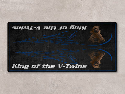 Designed Pit Mat for Cruiser Motorcycle "King of the V-Twins" - MM7302