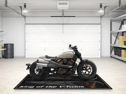 Designed Pit Mat for Cruiser Motorcycle "King of the V-Twins" - MM7302