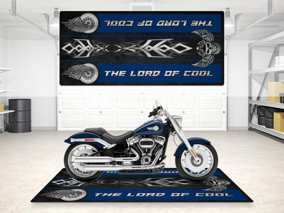 Motorcycle Mat For Cruiser Motorcycle "The Lord of Cool" - MM7308