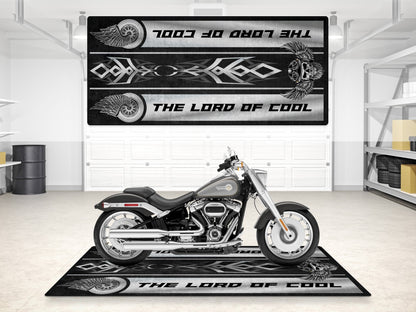 Motorcycle Mat For Cruiser Motorcycle "The Lord of Cool" - MM7308