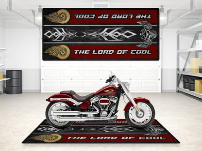 Motorcycle Mat For Cruiser Motorcycle "The Lord of Cool" - MM7308