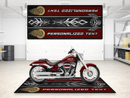 Motorcycle Mat For Cruiser Motorcycle "The Lord of Cool" - MM7308