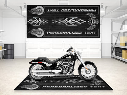 Motorcycle Mat For Cruiser Motorcycle "The Lord of Cool" - MM7308