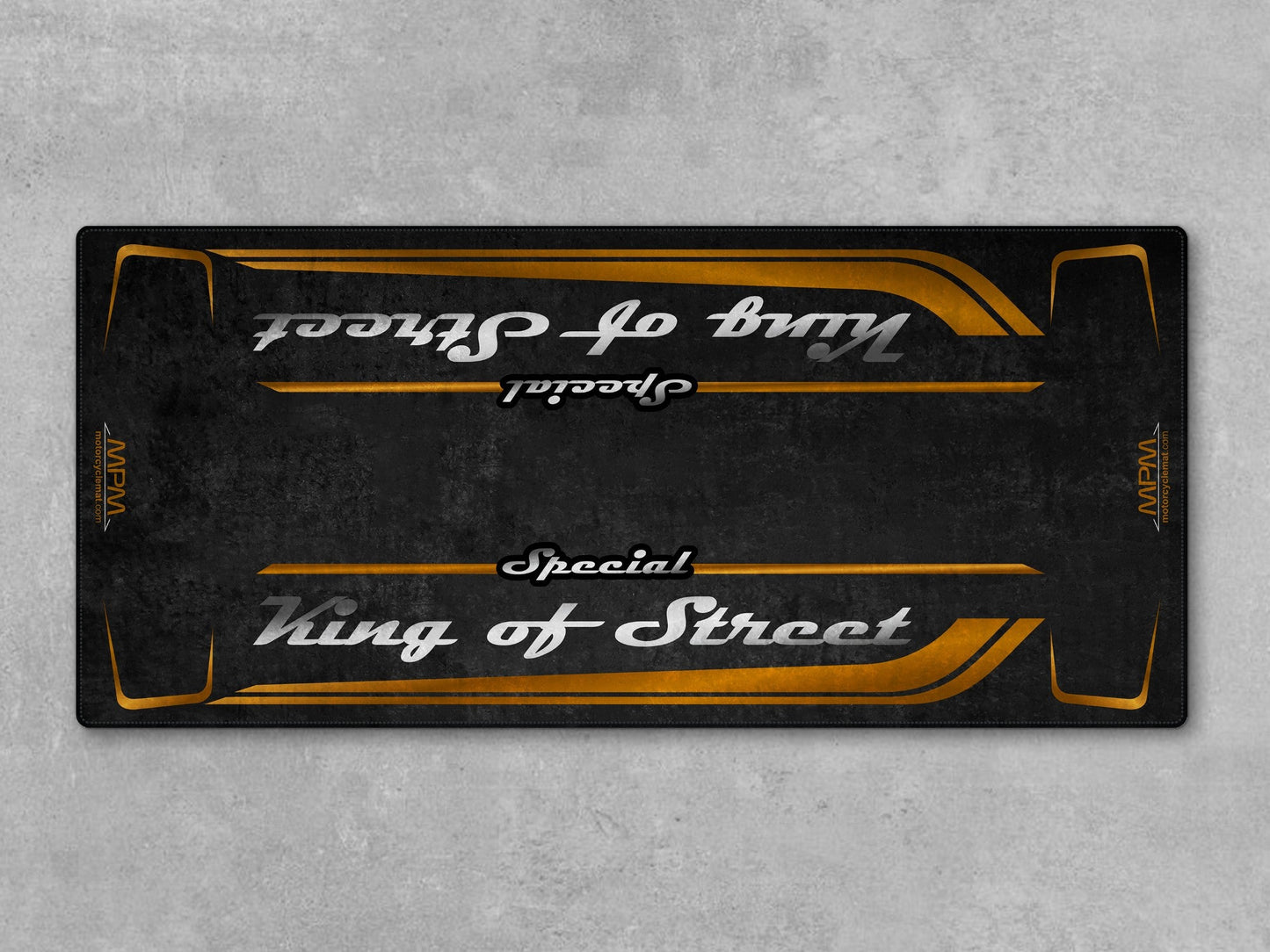 Motorcycle Mat for Cruiser Motorcycle "Special King of Street" - MM7345