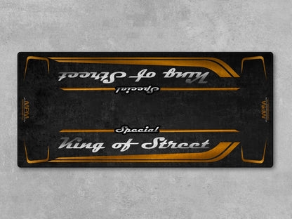 Motorcycle Mat for Cruiser Motorcycle "Special King of Street" - MM7345
