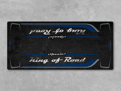 Motorcycle Mat for Cruiser Motorcycle "Special King of Road" - MM7346