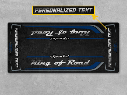 Motorcycle Mat for Cruiser Motorcycle "Special King of Road" - MM7346