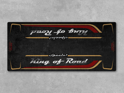 Motorcycle Mat for Cruiser Motorcycle "Special King of Road" - MM7346