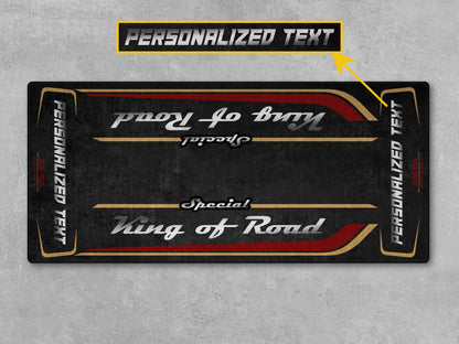 Motorcycle Mat for Cruiser Motorcycle "Special King of Road" - MM7346