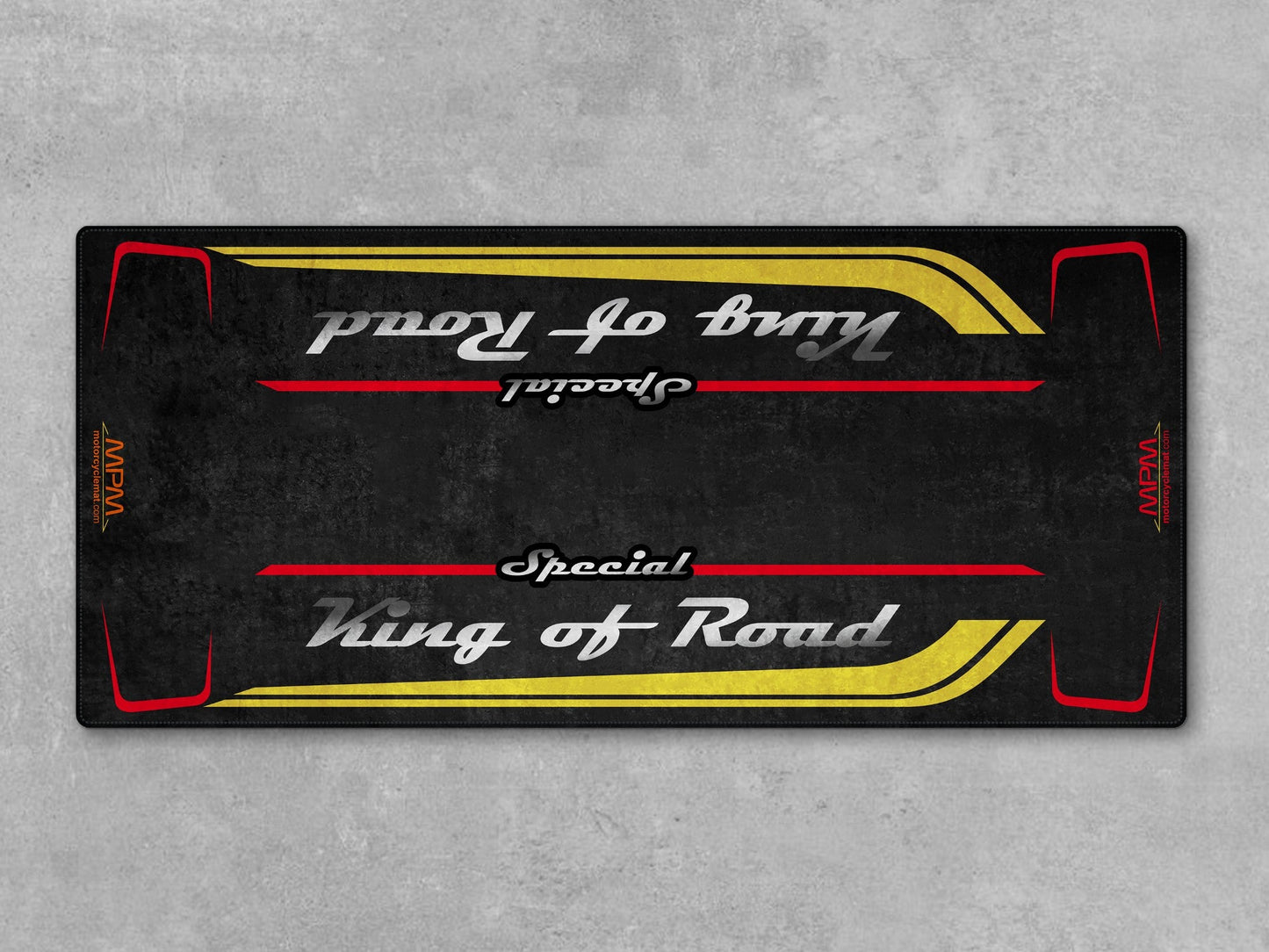 Motorcycle Mat for Cruiser Motorcycle "Special King of Road" - MM7346