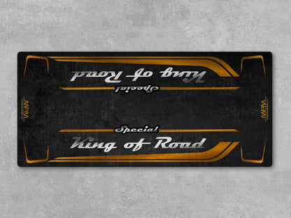 Motorcycle Mat for Cruiser Motorcycle "Special King of Road" - MM7346