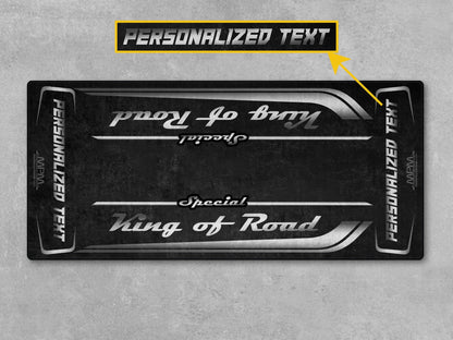 Motorcycle Mat for Cruiser Motorcycle "Special King of Road" - MM7346