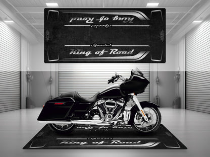 Motorcycle Mat for Cruiser Motorcycle "Special King of Road" - MM7346