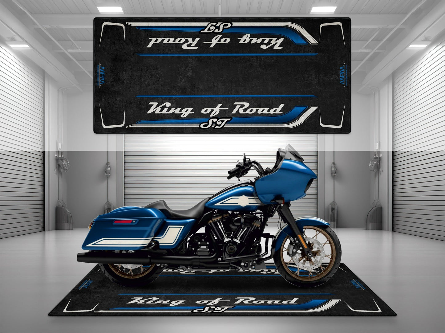 Motorcycle Mat for Cruiser Motorcycle "King of Road ST" - MM7347