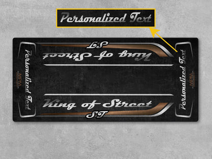 Motorcycle Mat for Cruiser Motorcycle "King of Street ST" - MM7348
