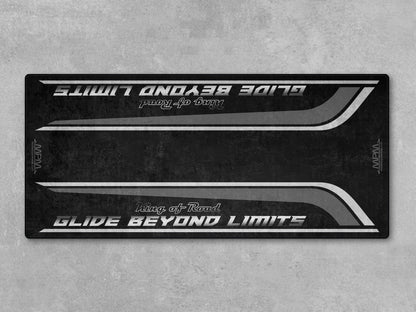 Motorcycle Mat for Cruiser Motorcycle "Glide Beyond Limits - King of Road " - MM7350