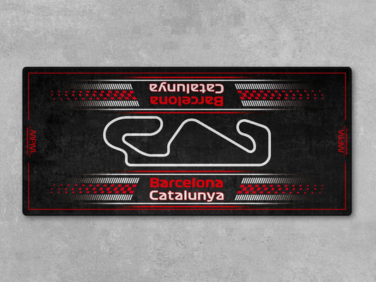 Barcelona-Catalunya Track Design Motorcycle Mat - U151