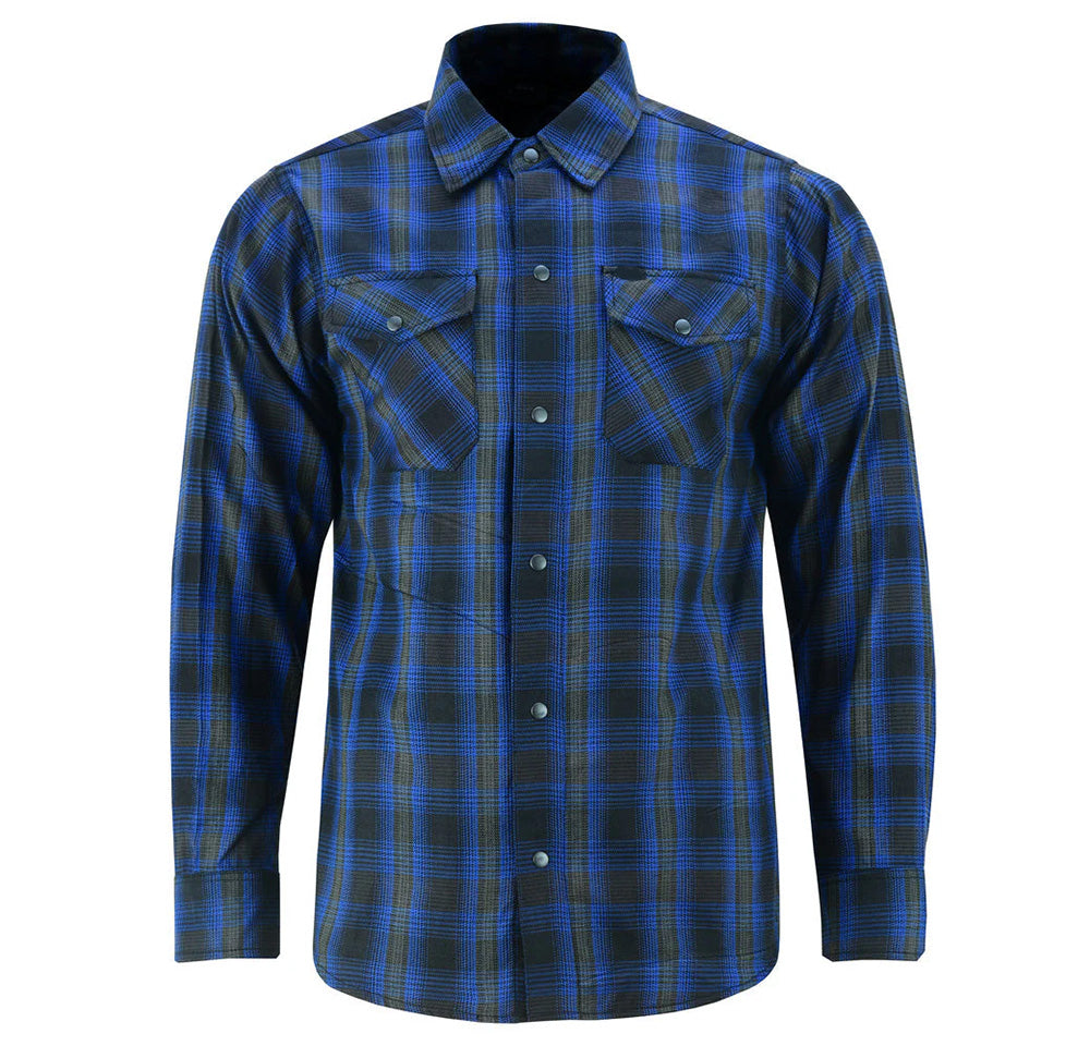 Flannel Shirt - Daze Blue and Black