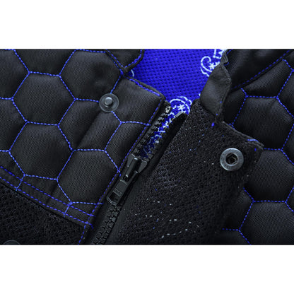 Blue Soul Men's Black Mesh Textile Vest