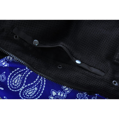 Blue Soul Men's Black Mesh Textile Vest